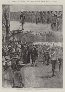 Il Principe di Galles e le truppe dal Sudafrica da Henry Charles Seppings Wright